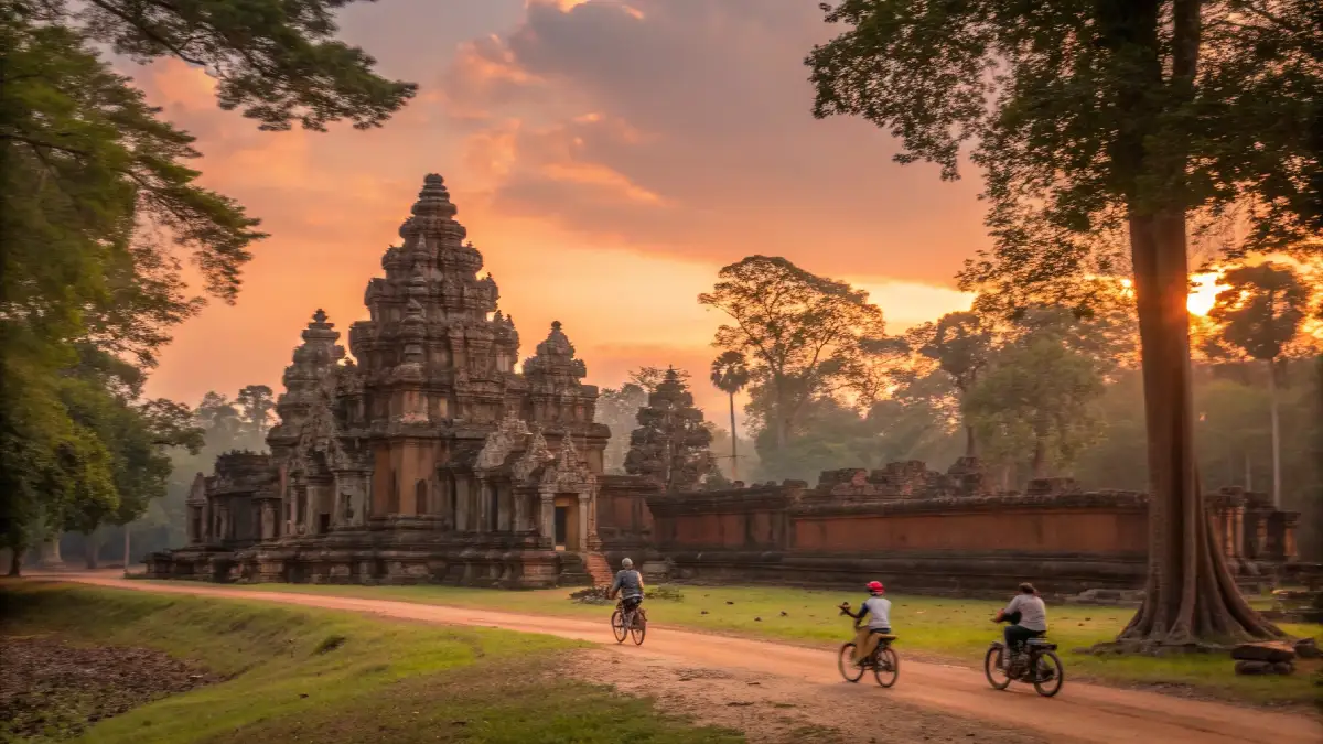 Angkor temple bike tour